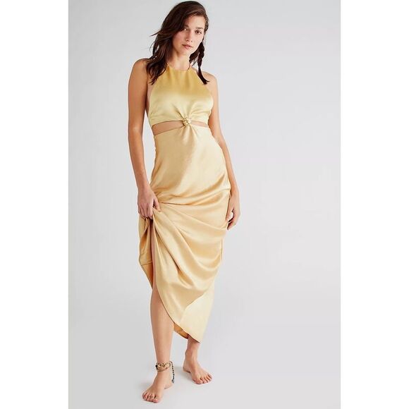 Free People x Bec & Bridge Carrie Halter Cutout Maxi Dress - Picture 7 of 11